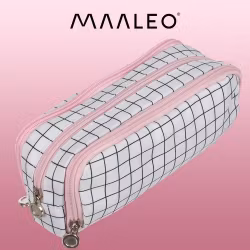 Trippelvikbart pennfodral - rutigt