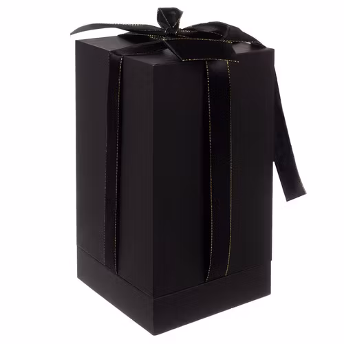 Röd Ros i Glaskupa med Belysning och Presentförpackning röd- Evighetsros