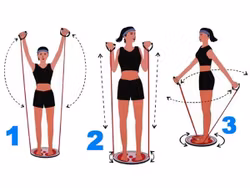 Vridbar twister för träning med kablar fotmassageapparat