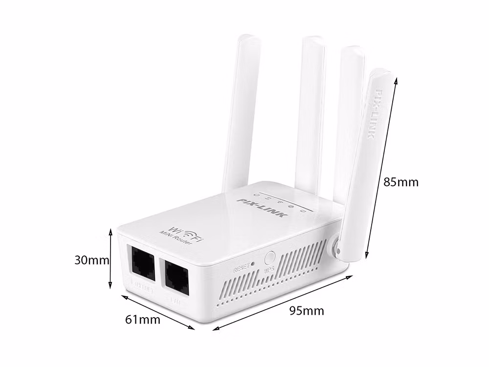 Kraftfull wifi-repeater med 300 Mbps WPS