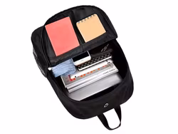 Skolryggsäck ungdom musik reflekterande usb multifack självlysande