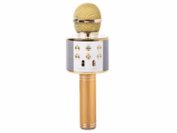 Trådlös Bluetooth-mikrofon karaoke-högtalare röstmodulator rund