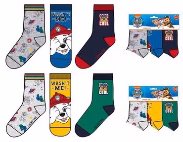 Paw Patrol barnstrumpor 3 Par