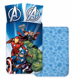 Sängkläder - Avengers Power Strike bäddset 140×200 cm, 70×90 cm