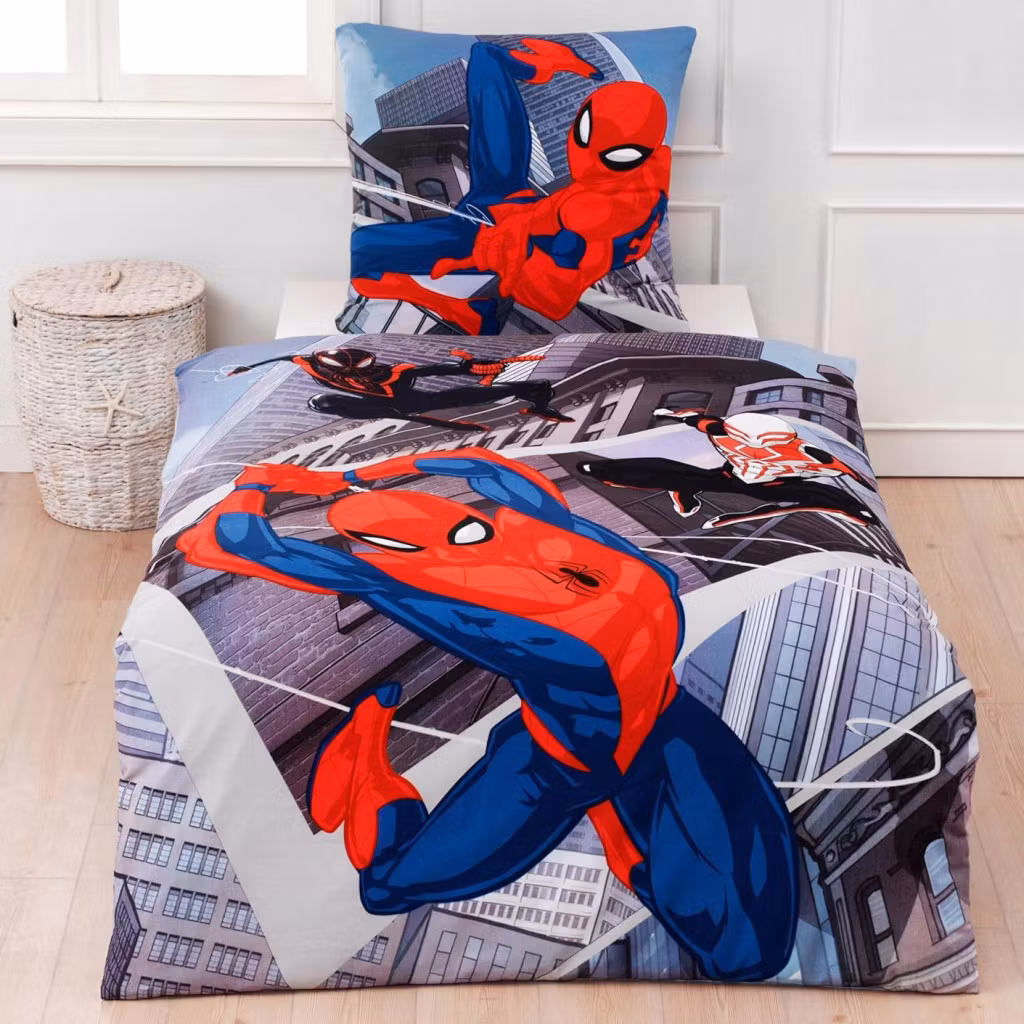 Spiderman Triplet sängkläder 140×200 cm, 70×90 cm