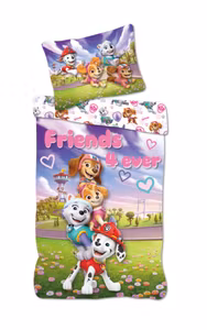 Paw Patrol Friends 4 Ever bäddset 140×200 cm, 70×90 cm