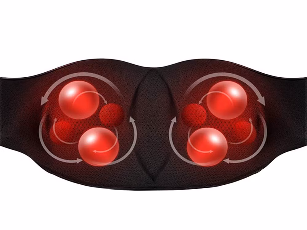 Shiatsu Massage -Nackmassageapparat för nacke, ryggmassage &axlar