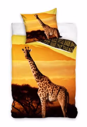 Bäddset Giraff Savanna 140×200 cm, 70×90 cm
