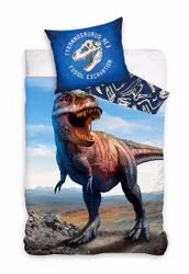 Bäddset med dinosaurieutgrävning 140×200 cm, 70×90 cm