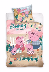 Peppa Pig bäddset 140×200 cm, 70×90 cm