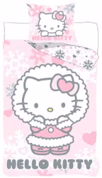 Sängkläder Hello Kitty Cozy Winter 140×200 cm, 70×90 cm