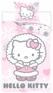 Sängkläder Hello Kitty Cozy Winter 140×200 cm, 70×90 cm