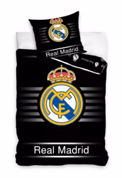 Real Madrid Svart bäddset 140×200 cm, 70×90 cm