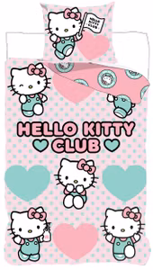 Sängkläder för barn - Hello Kitty Club sängkläderset 140×200 cm, 70×90 cm