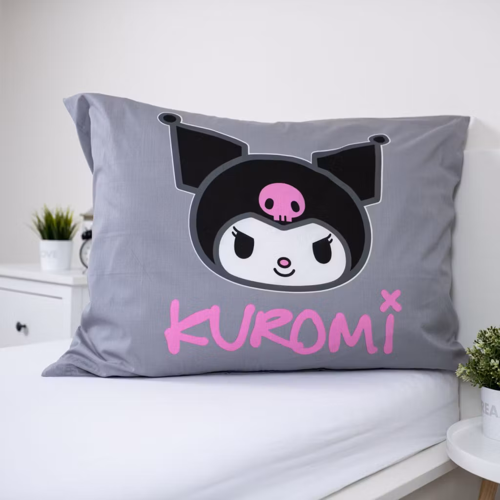 Hello Kitty Kuromi sängklädsel 140x200cm, 70x90 cm