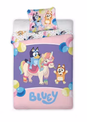 Bluey Magical Party bäddset 140x200cm, 70x90 cm