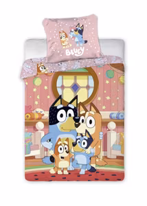 Børnesengetøj - Bluey At Home sengesæt 140x200cm, 70x90 cm