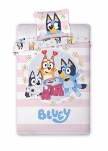 Bluey Joyful sengesæt 140x200 cm, 70x90 cm
