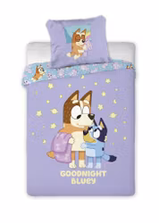 Sängkläder för barn - Bluey Goodnight sängkläder 140x200cm, 70x90 cm
