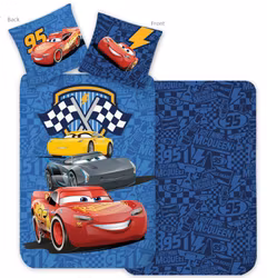 Disney Cars Racing Crew bäddset 140x200cm, 70x90 cm