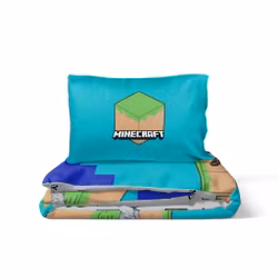 Minecraft The Fight Is On Sängkläder - bäddset 140x200cm, 70x90 cm
