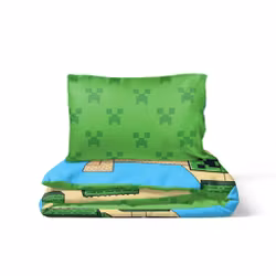 Minecraft Sandslot sengetøjssæt 140x200 cm, 70x90 cm