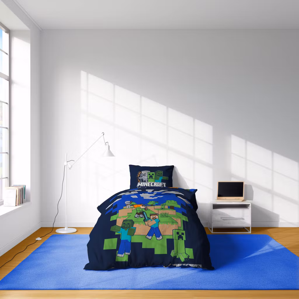 Minecraft I Got Your Back påslakansöverdrag 140x200cm, 70x90 cm