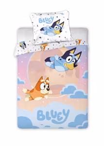 Bluey Dream Flight sengetæppe 140x200cm, 70x90 cm