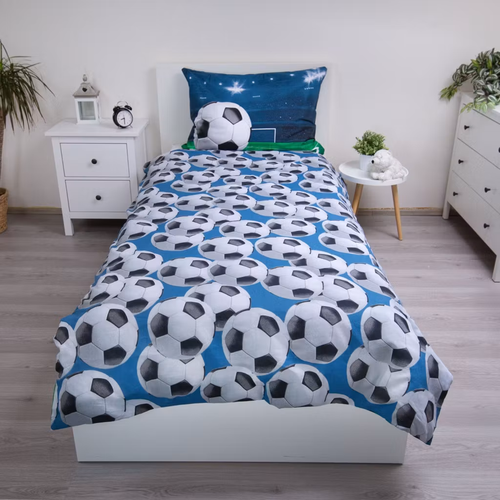 Fodboldstadion Light sengetøj 140x200cm, 70x90cm