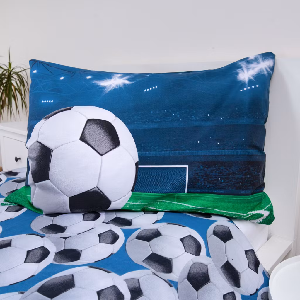 Fodboldstadion Light sengetøj 140x200cm, 70x90cm