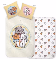 Disney Classics Söta Aristocats bäddset 140x200cm, 70x90 cm