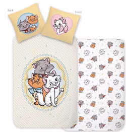 Disney Classics sengetøjssæt med søde Aristocats 140x200 cm, 70x90 cm
