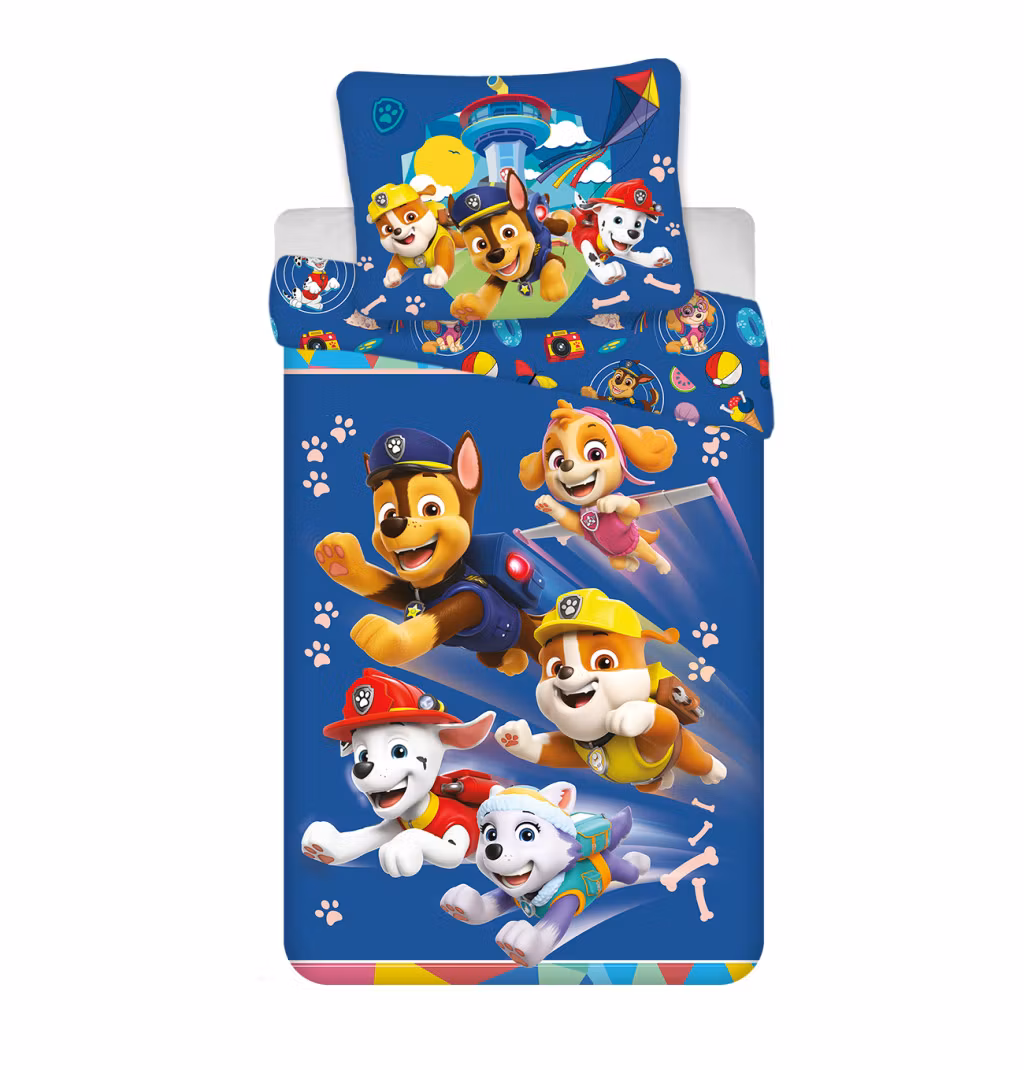 Paw Patrol Brave Pups bedding set 140x200cm, 70x90 cm