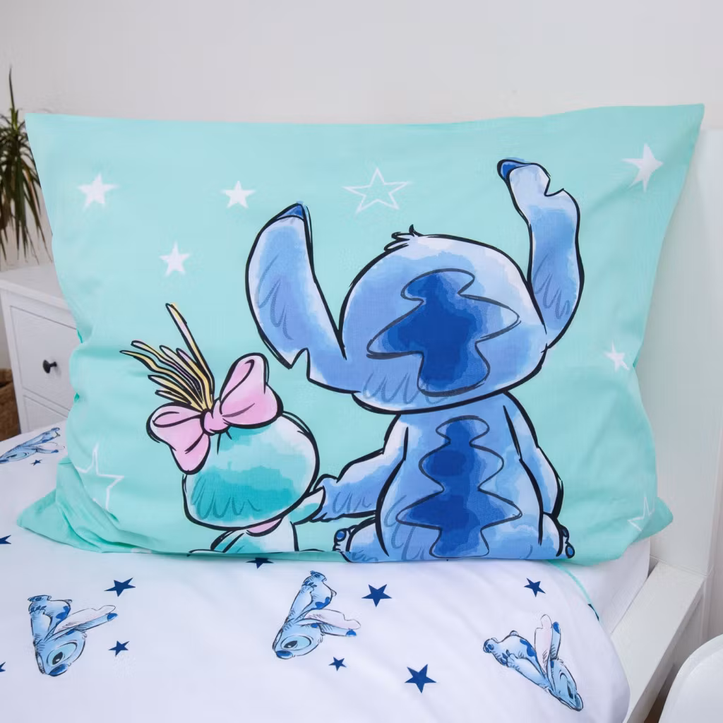 Disney Lilo och Stitch Buddies sängkläder 140x200cm, 70x90 cm