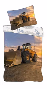 Bygningsoverdækning Sunset Loader sengetøj 140x200cm, 70x90 cm