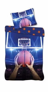 Sengesæt Sport Basketball 140x200cm, 70x90 cm