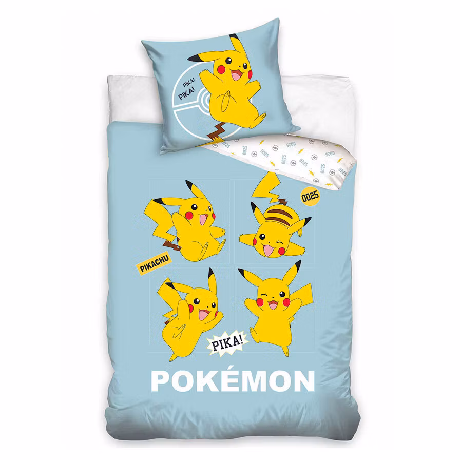 Pokémon Pika bedding set 140x200cm, 70x90 cm