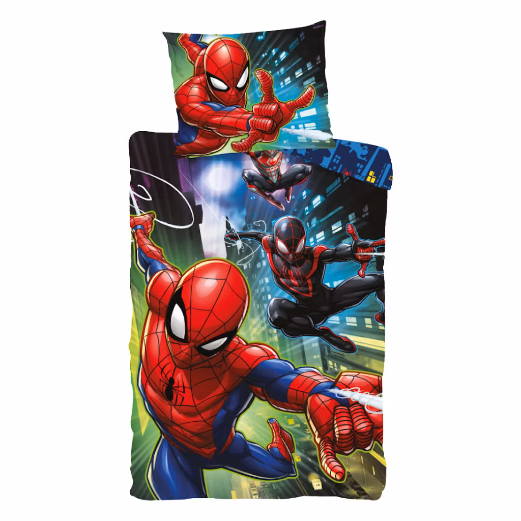Spiderman Trie Guardians bäddset 140x200cm, 70x90 cm