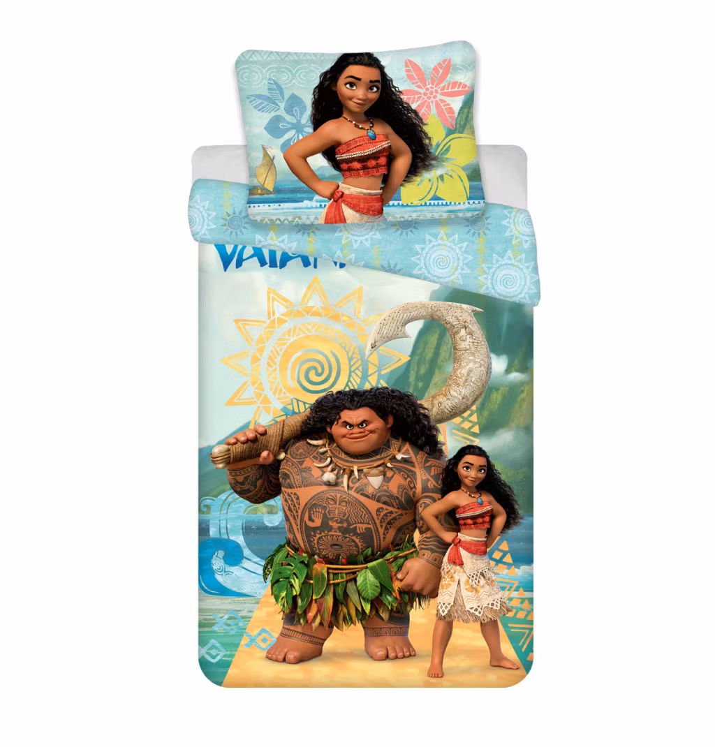 Disney Vaiana Adventure bedding set 140x200cm, 70x90 cm