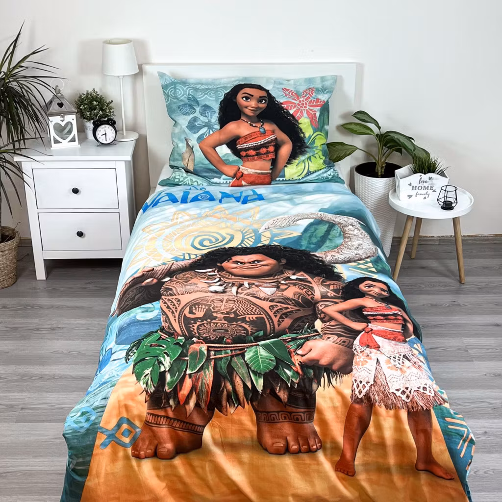 Disney Vaiana Adventure bedding set 140x200cm, 70x90 cm