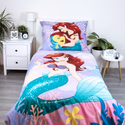 Disney Prinsessan Ariel Rosa sängkläder 140x200cm, 70x90 cm