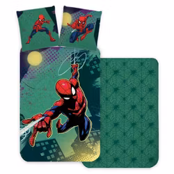 Spiderman Emerald sängkläder 140x200cm, 70x90 cm