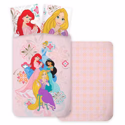 Disney Princess Bloom sängkläder 140x200cm, 70x90 cm
