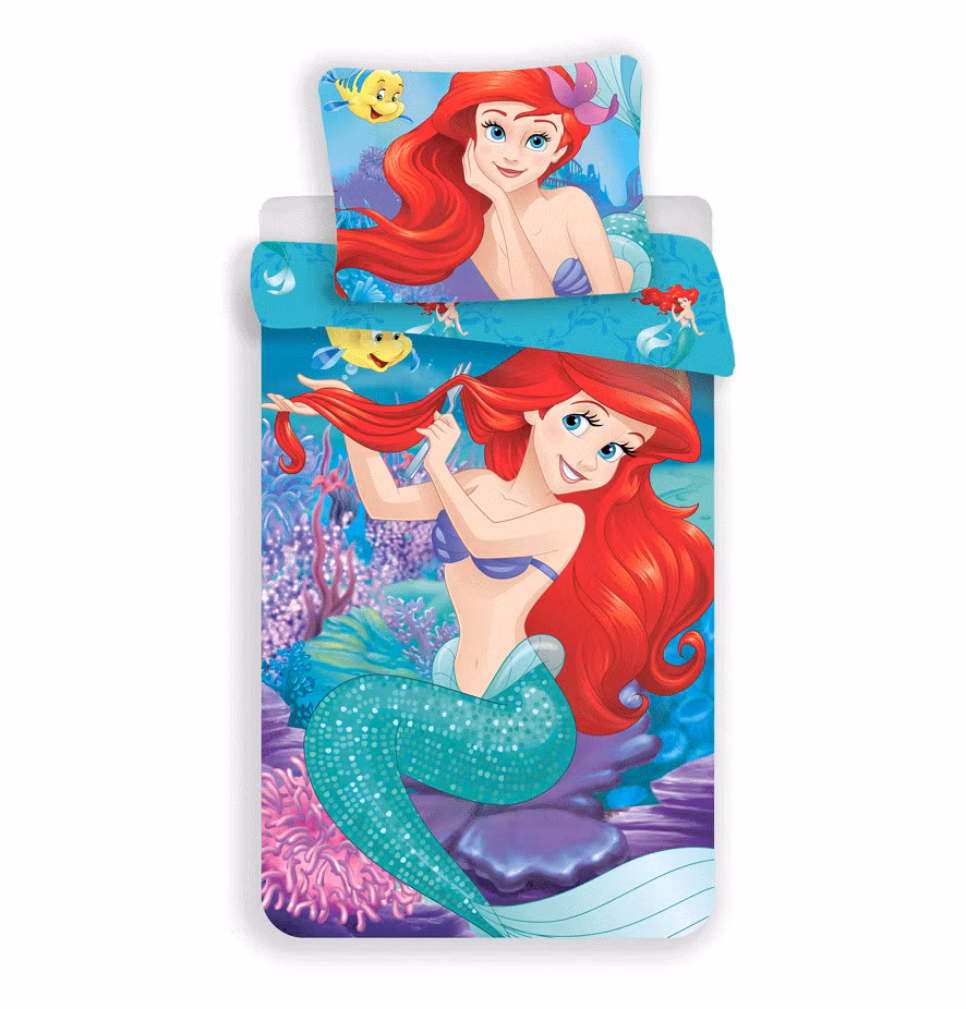 Disney Princess Ariel bedding 140x200cm, 70x90 cm