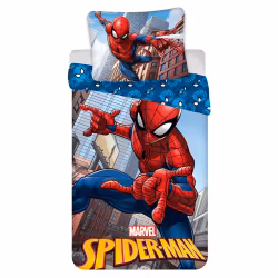 Spiderman City Glider bäddset 140x200cm, 70x90 cm