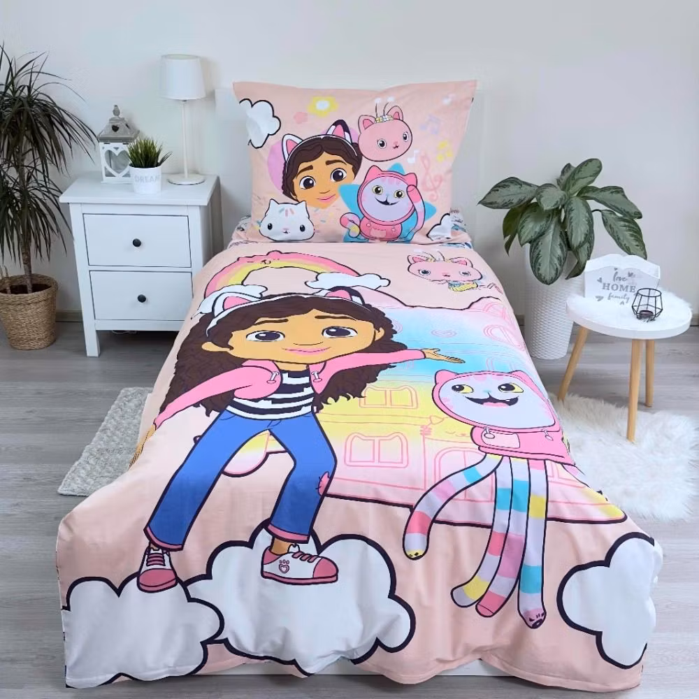 Gabby's Dollhouse Dreamland bäddset 140x200cm, 70x90 cm