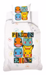 Pokémon Rocks bäddset 140x200cm, 70x90 cm