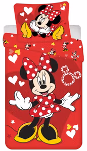 Disney Minnie Love & Stars sengetøj 140x200cm, 70x90 cm