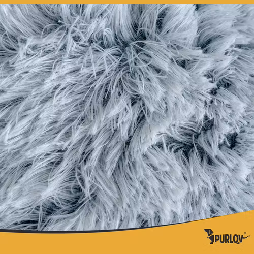 Hund-kattbädd- bädd för katter och små hundar 44x38x6 cm S - mjuk, halkfri, bekväm med tak.