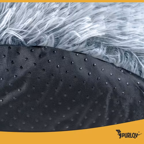 Hund-kattbädd- bädd för katter och små hundar 44x38x6 cm S - mjuk, halkfri, bekväm med tak.